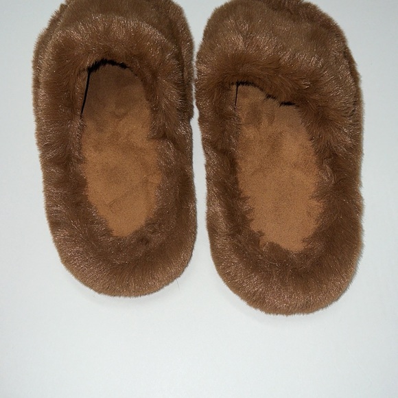 Brown Memory Foam House Bedroom Slippers Fuzzy Plush Comfy Faux Fur Lined Slide - Picture 11 of 15